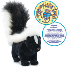 Load image into Gallery viewer, TigerHart Seymour the Skunk - 11 Inch Stuffed Animal Plush