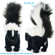 Load image into Gallery viewer, TigerHart Seymour the Skunk - 11 Inch Stuffed Animal Plush