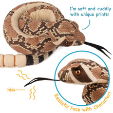 Load image into Gallery viewer, Rambo The Rattlesnake - 55 Inch Stuffed Animal Plush - by TigerHart Toys