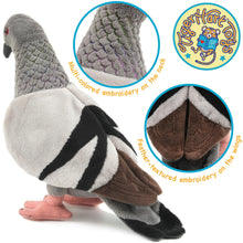 Load image into Gallery viewer, Pepper The Pigeon - 8.5 Inch Stuffed Animal Plush Bird