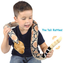 Load image into Gallery viewer, Rambo The Rattlesnake | 54 Inch Stuffed Animal Plush | By TigerHart Toys