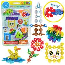 Load image into Gallery viewer, Brain Flakes Starter Set Multicolor (12 colors) - 120 Pieces - Resealable Pouch