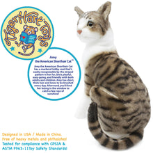 Load image into Gallery viewer, Amy The American Shorthair Cat | 14 Inch Stuffed Animal Plush | By TigerHart Toys