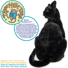 Load image into Gallery viewer, Boone The Black Cat | 13 Inch Stuffed Animal Plush | By TigerHart Toys