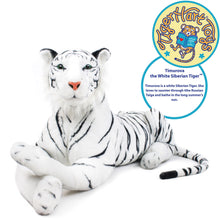 Load image into Gallery viewer, Timurova The White Tiger | 42 Inch Stuffed Animal Plush | By TigerHart Toys