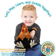 Load image into Gallery viewer, Riley The Rooster | 8 Inch Chicken Stuffed Animal Plush | By TigerHart Toys