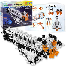 Load image into Gallery viewer, VIAHART Brain Flakes Space Shuttle Building Set with Detailed Step by Step Instructions Booklet - 381 Pieces - Wheels and Axles Included - Construct a 19 Inch Large Space Ship - Ages 7+ Years Old