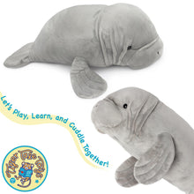 Load image into Gallery viewer, Morgan The Manatee | 21 Inch Stuffed Animal Plush | By TigerHart Toys