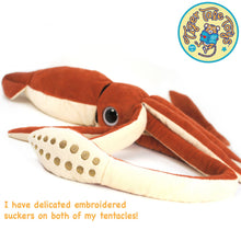 Load image into Gallery viewer, Shubert The Squid | 34 Inch Stuffed Animal Plush | By TigerHart Toys