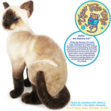 Load image into Gallery viewer, Stefan The Siamese Cat | 13 Inch Stuffed Animal Plush | By TigerHart Toys
