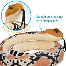 Load image into Gallery viewer, Rambo The Rattlesnake | 54 Inch Stuffed Animal Plush | By TigerHart Toys
