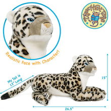 Load image into Gallery viewer, Sienna the Snow Leopard | 30 Inch Stuffed Animal Plush | By TigerHart Toys
