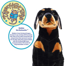 Load image into Gallery viewer, Robbie The Rottweiler | 27 Inch Stuffed Animal Plush | By TigerHart Toys

