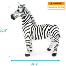 Load image into Gallery viewer, Zelassie The Zebra | 31 Inch Stuffed Animal Plush | By TigerHart Toys
