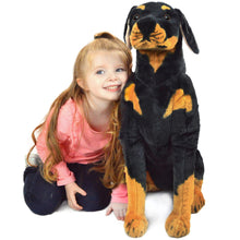 Load image into Gallery viewer, Robbie The Rottweiler | 27 Inch Stuffed Animal Plush | By TigerHart Toys
