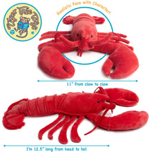 Load image into Gallery viewer, Lenora The Lobster | 13 Inch Stuffed Animal Plush | By Tiger Tale Toys
