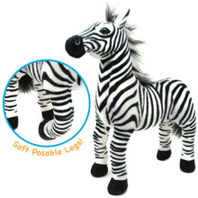 Load image into Gallery viewer, Zebenjo The Zebra | 16 Inch Stuffed Animal Plush | By TigerHart Toys
