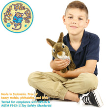 Load image into Gallery viewer, Brigid The Brown Rabbit | 10 Inch Stuffed Animal Plush | By TigerHart Toys
