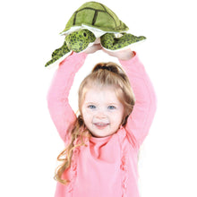 Load image into Gallery viewer, Turquoise The Green Sea Turtle | 10 Inch Stuffed Animal Plush | By TigerHart Toys
