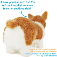 Load image into Gallery viewer, Carlotta The Corgi | 14 Inch Stuffed Animal Plush | By TigerHart Toys
