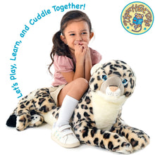 Load image into Gallery viewer, Sienna the Snow Leopard | 30 Inch Stuffed Animal Plush | By TigerHart Toys
