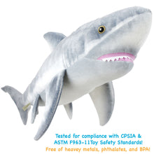 Load image into Gallery viewer, Sammy The Shark | 36 Inch Stuffed Animal Plush | By TigerHart Toys
