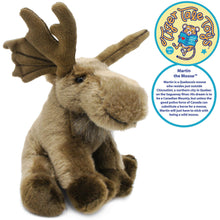 Load image into Gallery viewer, Martin The Moose | 9 Inch Stuffed Animal Plush | By TigerHart Toys
