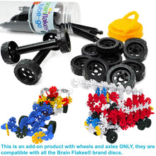 Load image into Gallery viewer, Brain Flakes Tube-Go - Wheels &amp; Axles (8 sets)
