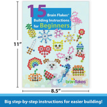 Load image into Gallery viewer, 15 in 1 Brain Flakes Building Instructions For Beginners | PRINTED BOOK
