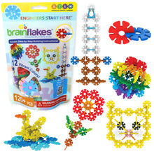 Load image into Gallery viewer, Brain Flakes Starter Set Multicolor (12 colors) - 120 Pieces - Resealable Pouch
