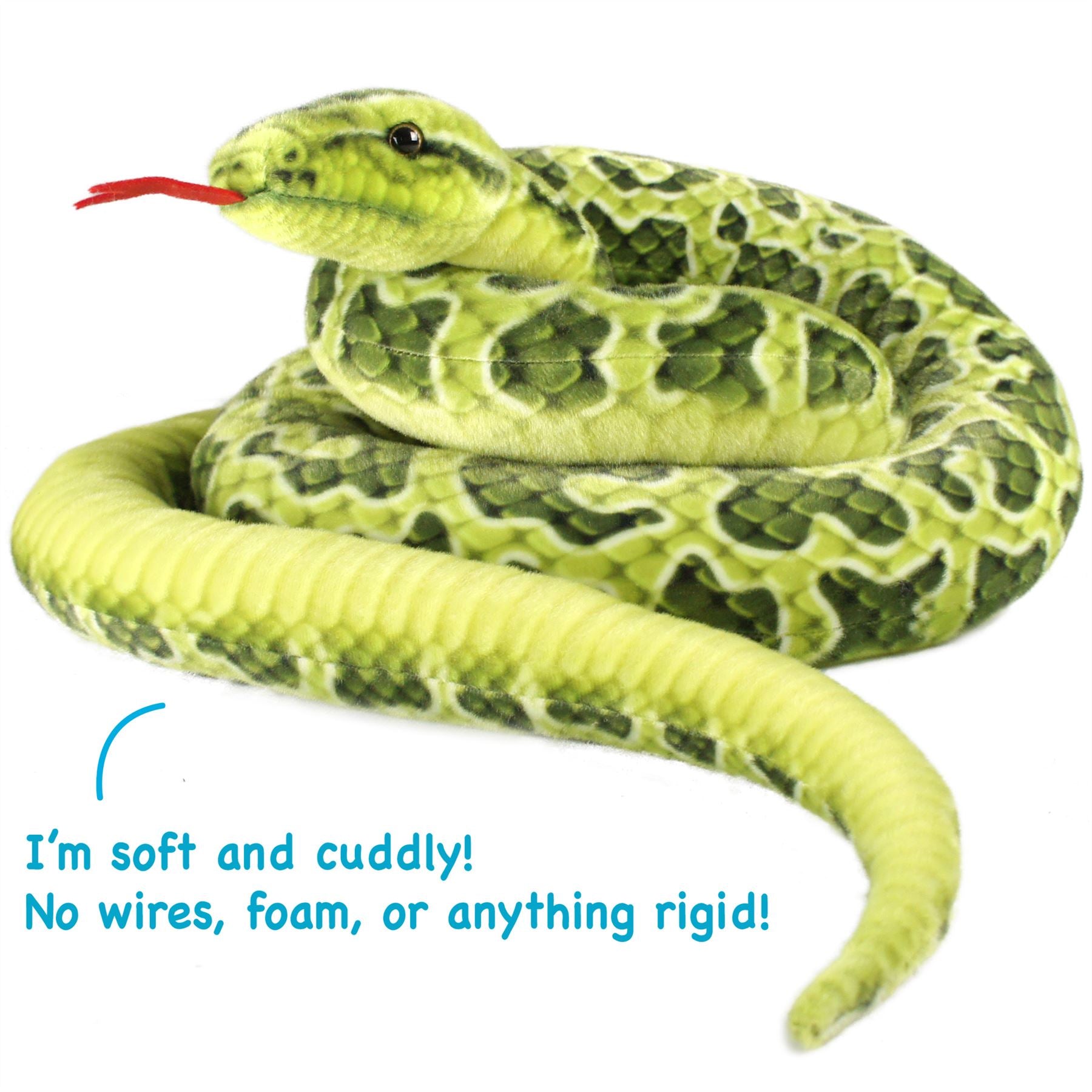 Alba Albino Burmese Python Plush - 100 Inch Giant Stuffed Snake Toy By TigerHart
