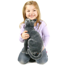 Load image into Gallery viewer, Rae The Russian Blue Cat | 13 Inch Stuffed Animal Plush | By TigerHart Toys
