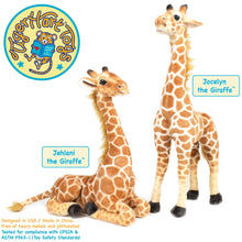 Load image into Gallery viewer, Jehlani The Giraffe | 18 Inch Stuffed Animal Plush | By TigerHart Toys
