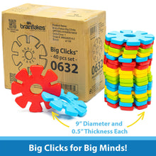 Load image into Gallery viewer, Brain Flakes 40 Piece Big Clicks Set - A Great Stem Toy for Both Boys and Girls
