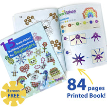 Load image into Gallery viewer, 15 in 1 Brain Flakes Building Instructions For Beginners | PRINTED BOOK
