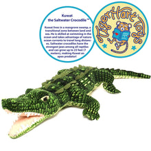 Load image into Gallery viewer, Kuwat The Saltwater Crocodile | 56 Inch Stuffed Animal Plush | By TigerHart Toys
