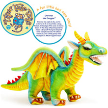 Load image into Gallery viewer, Drevnar The Dragon | 29 Inch Stuffed Animal Plush | By TigerHart Toys
