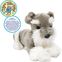 Load image into Gallery viewer, Siegfried The Schnauzer | 13 Inch Stuffed Animal Plush | By TigerHart Toys
