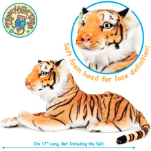 Load image into Gallery viewer, Arrow the Tiger - Squeeze Me! | 17 Inch Stuffed Animal Plush | By Tiger Tale Toys
