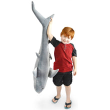 Load image into Gallery viewer, Kiki The Great White Shark | 52 Inch Stuffed Animal Plush | By TigerHart Toys
