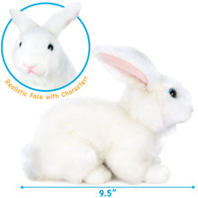 Load image into Gallery viewer, Wren The White Rabbit | 10 Inch Stuffed Animal Plush | By TigerHart Toys
