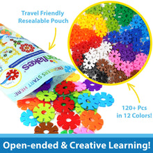 Load image into Gallery viewer, Brain Flakes Starter Set Multicolor (12 colors) - 120 Pieces - Resealable Pouch
