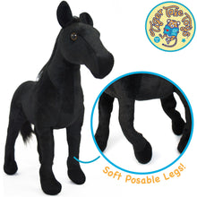 Load image into Gallery viewer, Ignacio The Black Stallion | 18 Inch Stuffed Animal Plush | By TigerHart Toys
