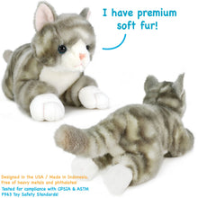 Load image into Gallery viewer, Gavin The Grey Tabby Cat | 13 Inch Stuffed Animal Plush | By TigerHart Toys
