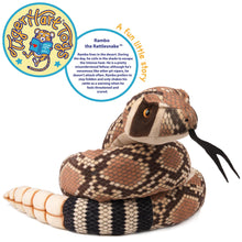 Load image into Gallery viewer, Rambo The Rattlesnake - 55 Inch Stuffed Animal Plush - by TigerHart Toys
