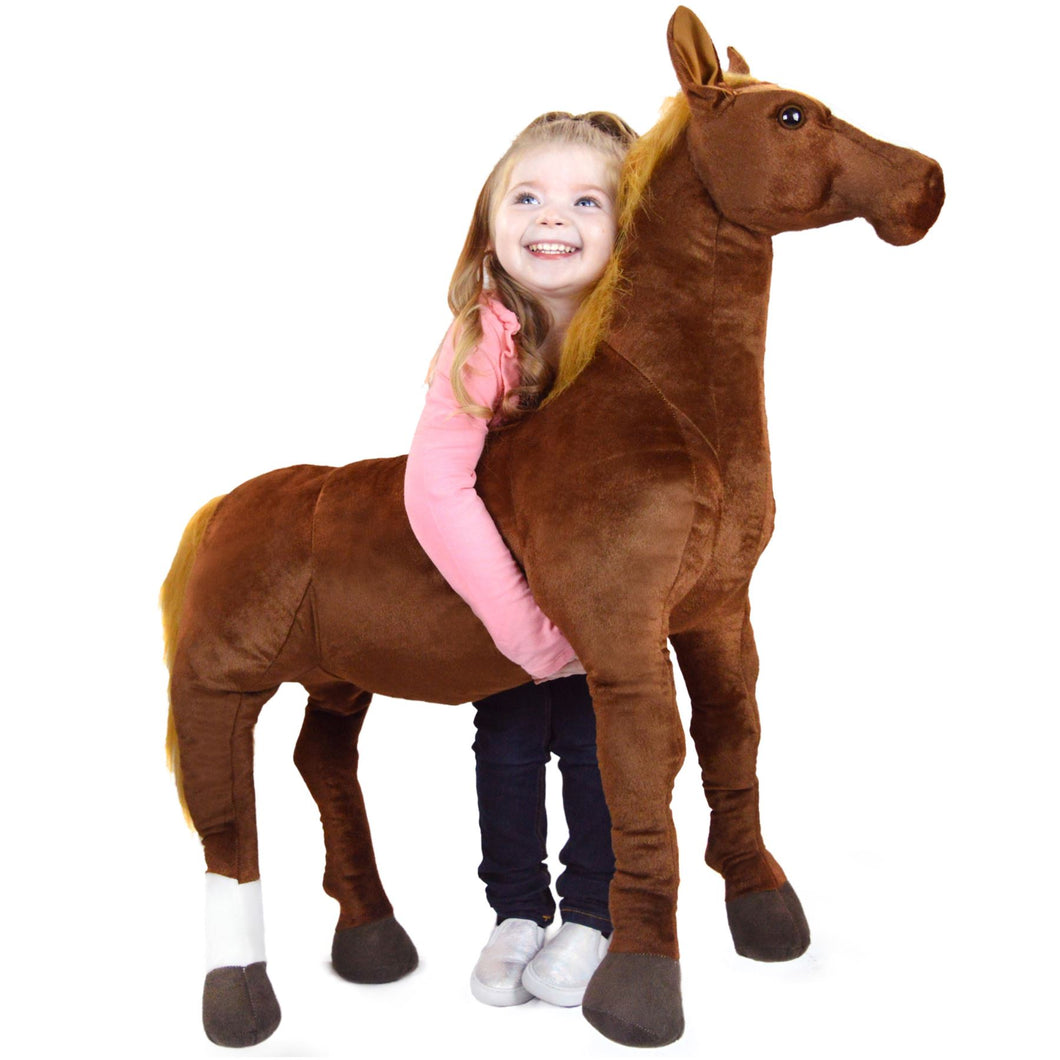 Thorsten The Thoroughbred Horse | 36 Inch Stuffed Animal Plush | By TigerHart Toys