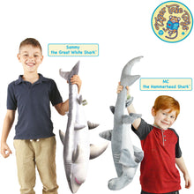 Load image into Gallery viewer, Sammy The Shark | 36 Inch Stuffed Animal Plush | By TigerHart Toys

