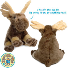 Load image into Gallery viewer, Martin The Moose | 10.5 Inch Stuffed Animal Plush | By Tiger Tale Toys
