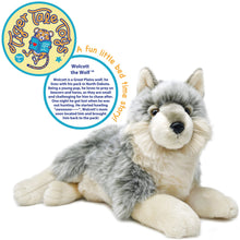 Load image into Gallery viewer, Whitaker The Wolf | 18 Inch Stuffed Animal Plush | By TigerHart Toys
