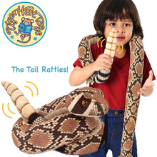 Load image into Gallery viewer, Rambo The Rattlesnake - 55 Inch Stuffed Animal Plush - by TigerHart Toys
